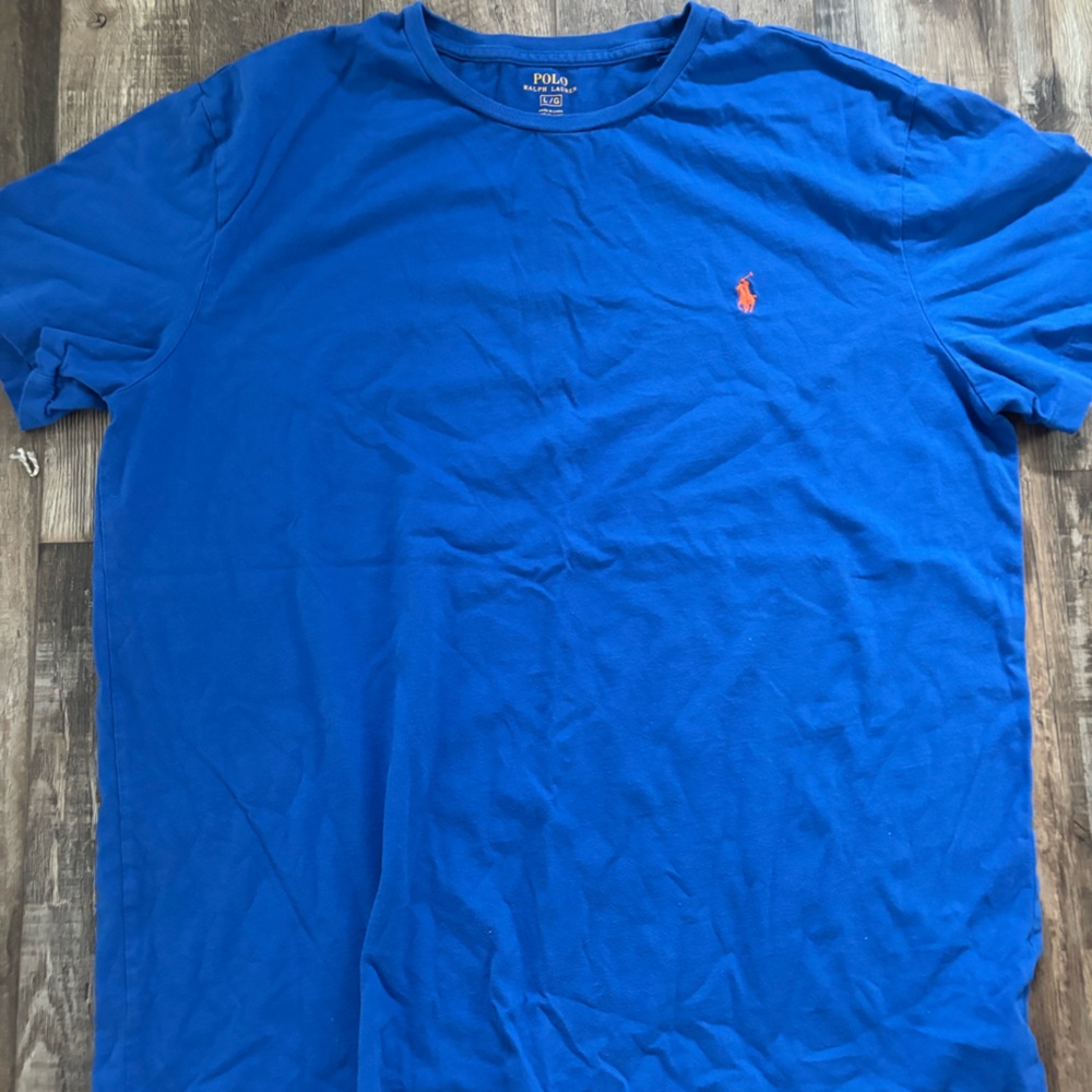Men’s blue polo Ralph Lauren shirt